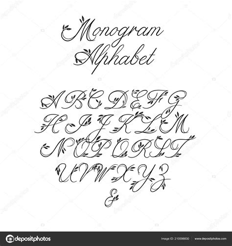 Decorative Calligraphy Alphabet