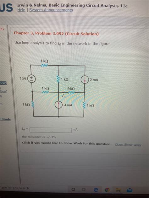 Solved US Irwin Nelms Basic Engineering Circuit Analysis Chegg