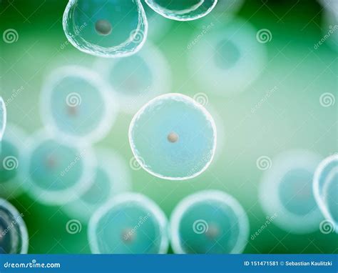 Generic Microscopic Bacterial Microbes Royalty Free Stock Photography