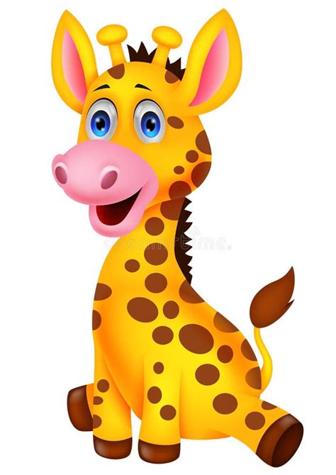 Giraffe and Baby Silhouette Stock Illustration - Illustration of ...