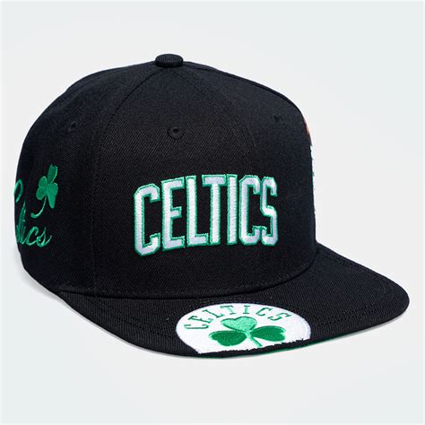 Mitchell & Ness Landed Snapback Boston Celtics Men's Cap Black HHSS6450 ...