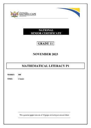 2023 GR 11 MLIT P2 MATHEMATICAL LITERACY P MID YEAR EXAMINATION JUNE