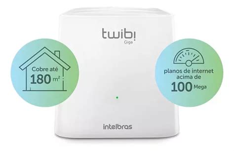 Roteador Twibi Giga Wi Fi 5 Mesh Intelbras Cor Branco 100V 240V