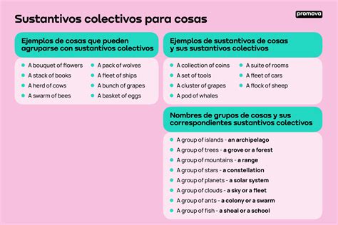 Sustantivos Colectivos Para Cosas Promova Grammar