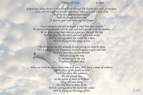 " Wings of Love Lyrics © Keeli" by Keeli | Redbubble