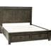 Thornwood Hills Rock Beaten Gray King Two Sided Panel Storage Bed By