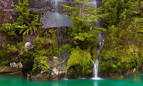 Fondos De Pantalla Paisaje Bosque Cascada Jardín Lago Naturaleza