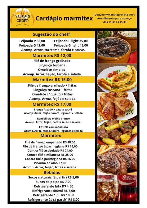 Menu At Villa S Chopp Pub Bar Guarulhos