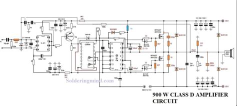 100 Watt Class D Amplifier Circuit Diagram Circuit Diagram