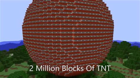 Minecraft - 2 Million TNT Block Explosion - YouTube