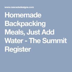 Backpacking Food Ideas Backpacking Food Backpacking Hiking Food