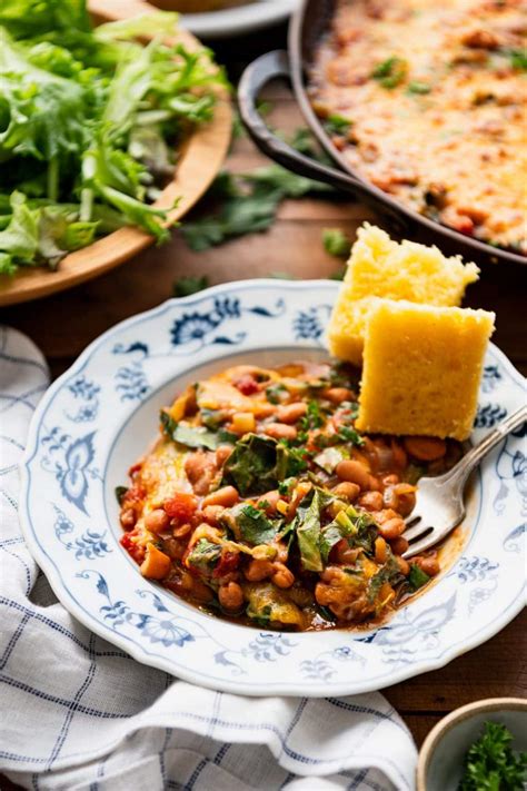 One Pan Cheesy Southern Bean Casserole The Seasoned Mom