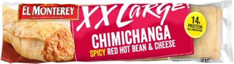 El Monterey® XXLarge! Spicy Red Hot Bean & Cheese Chimichanga, 8 oz ...