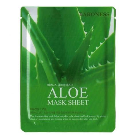 Baroness Aloe Mask Sheet 10шт Корейская косметика оптом