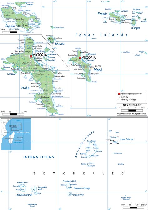 Detailed Political Map Of Seychelles Seychelles Detailed Political Map ...