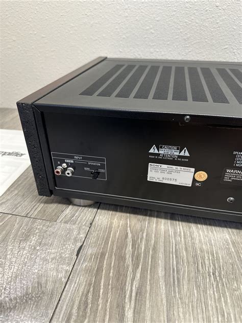 SONY TA N55ES Stereo Power Amplifier ES Series W Owners Manual EBay