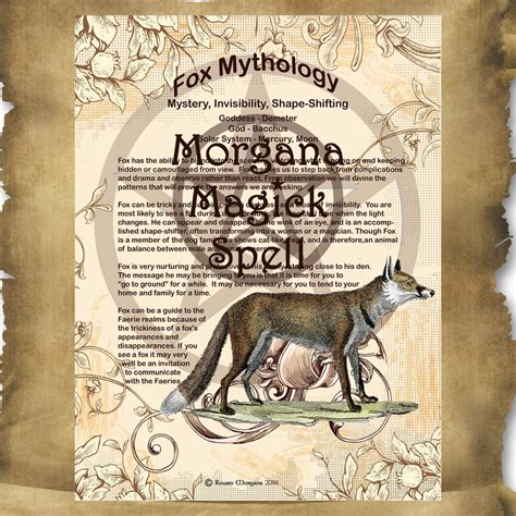 FOX MYTHOLOGY Digital Download Book of Shadows Page