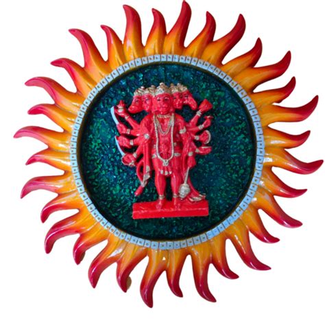 Fiber Wall Hanging Panchmukhi Hanuman 10 Inch 1310