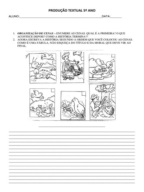 Produção Textual 5 Ano Pdf