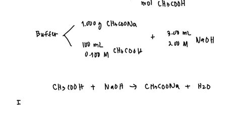 Solved A Buffer Solution Is Prepared By Dissolving G Of Sodium