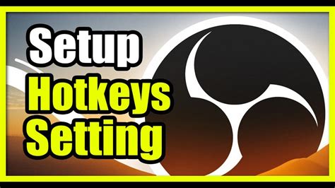 How To Setup A Hotkey To Start Streaming Or Video Recording On OBS PC