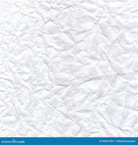 Seamless Crumpled Paper Texture Stock Image Image Of Texture