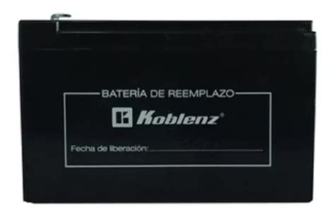 Batería De Repuesto Koblenz Ab12v9ah 12v 9ah 46 4087 00 6 MercadoLibre