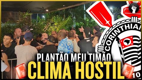 AO VIVO CLIMA QUENTE EM FORTALEZA NA CHEGADA DO CORINTHIANS EM HOTEL