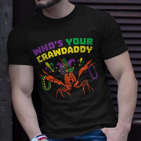 Whos Your Crawdaddy Crawfish Jester Beads Mardi Gras V2 T Shirt Seseable