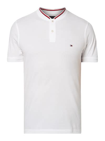 Tommy Hilfiger Slim Fit Poloshirt Mit Stehkragen Weiss Online Kaufen