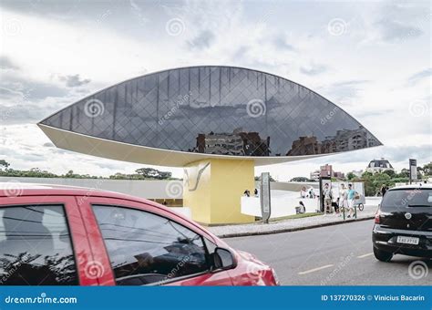 Museu Oscar Niemeyer MON Curitiba Editorial Photo Image Of