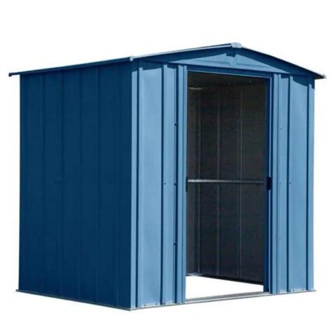 Classical Small Metal Storage Shed for Garden Backyard in Blue Grey ...