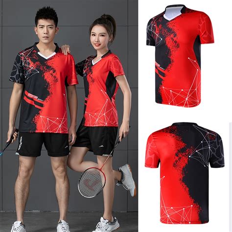 2021 Neue Badminton Shirt M Nner Frauen Tennis T Shirt Shorts F R M