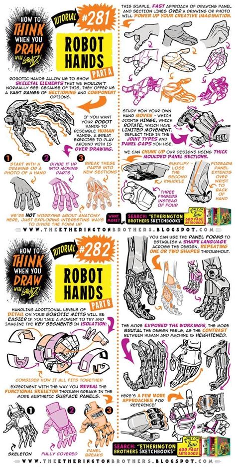 How To Think When You Draw Robot Hands Tutorial By Etheringtonbrothers