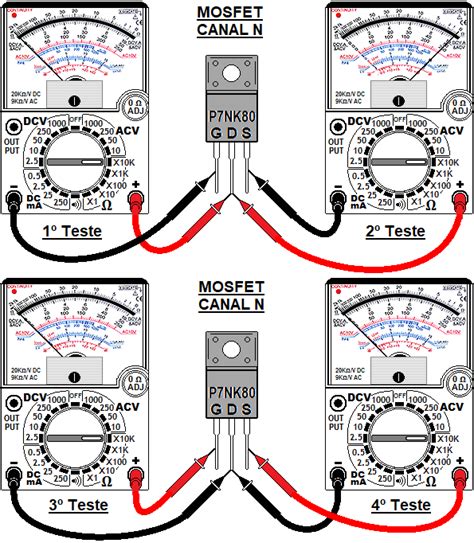 Como Testar o MOSFET Multímetro Analógico SER729