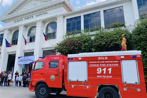 Pia Bfp Turns Over First Batch Of New Fire Trucks To Ilocos Norte Lgus