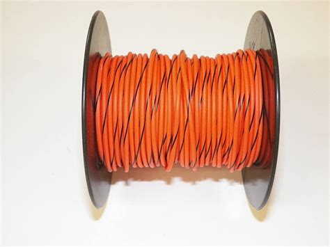 Amazon Orange Black Striped 18 GA Gauge AWG GXL Wire 100 Spool