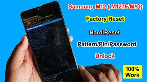 Samsung M12 Hard Reset Factory Reset Screen Lock Remove Samsung M127F