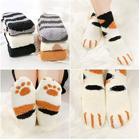 6pairs Cosy Bed Socks Womens Fluffy Home Sock Thick Indoor Winter Warm