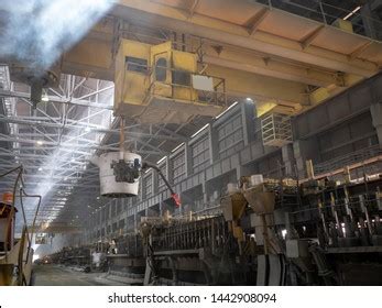 Aluminum Plant Aluminum Smelting Bucket Safe Stock Photo 1442908094 ...