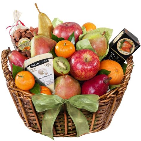 Gourmet Food Baskets | Gourmet food basket, Fruit gifts, Artisan cheese