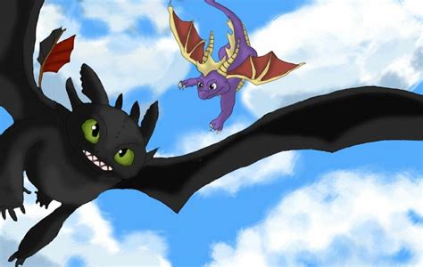 Spyro and Toothless | Disney cartoons, Cartoon, Fictional characters