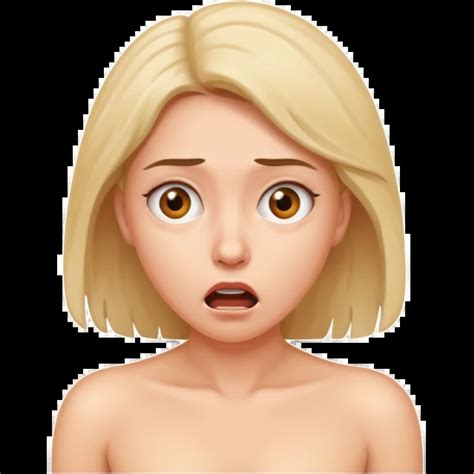 Naked Woman In Shock Emoji AI Emoji Generator