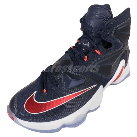 Nike Lebron XIII EP 13 USA Lebron James Navy Mens Basketball Shoes ...