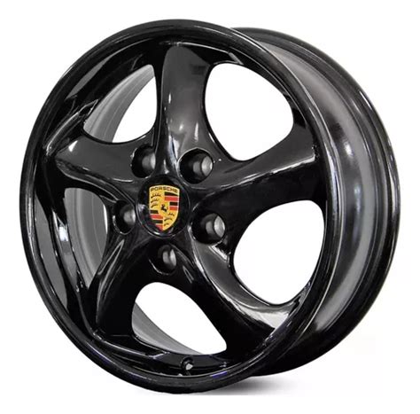 Jogo De Rodas Aro X Porsche Twist Fusca Brasilia Tl Cor Preto