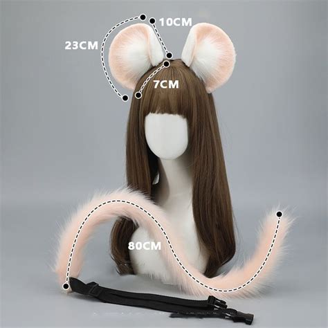 An Image Of A Wig With Ears And Tail