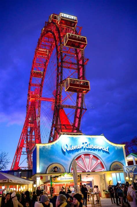 Famous Riesenrad In The Amusement Park Prater Editorial Photography