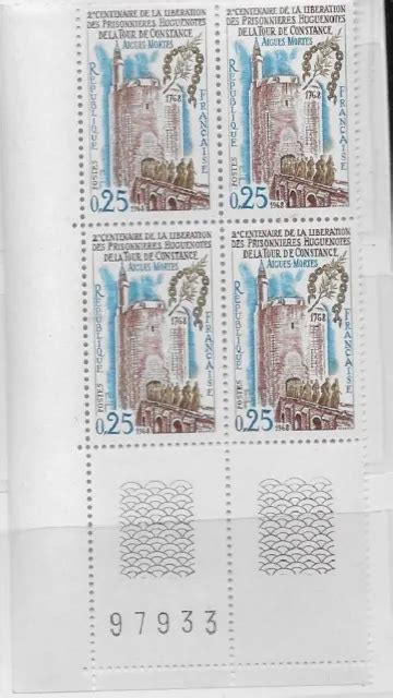 1968 BLOC DE 4 coin numéroté tour de constance N 1566 neuf EUR 1 00