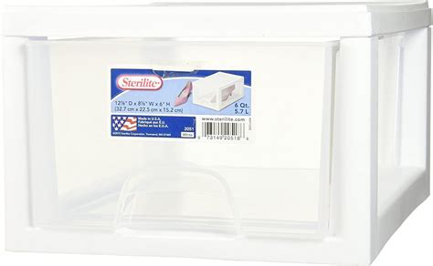 Sterilite Corp Small Stackable Storage Drawer Plastic Container 12