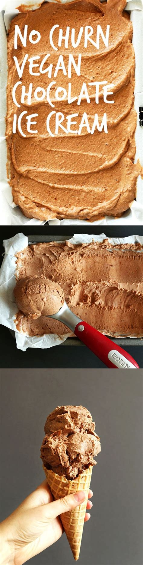 No Churn Vegan Chocolate Ice Cream